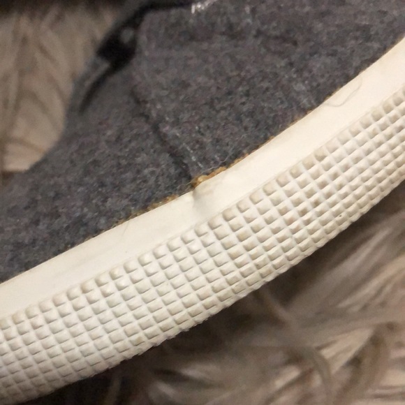 Superga Wool Blend HighTops-Gray-Sz 39.5-Side Zip Details/Lace Up Front - Picture 10 of 16